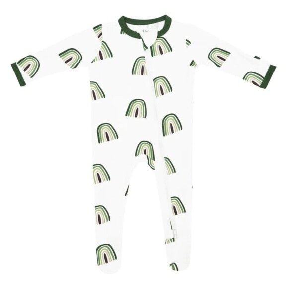 Kyte BABY Other - EUC Kyte Baby Green Rainbow Footie Size 6M-12M